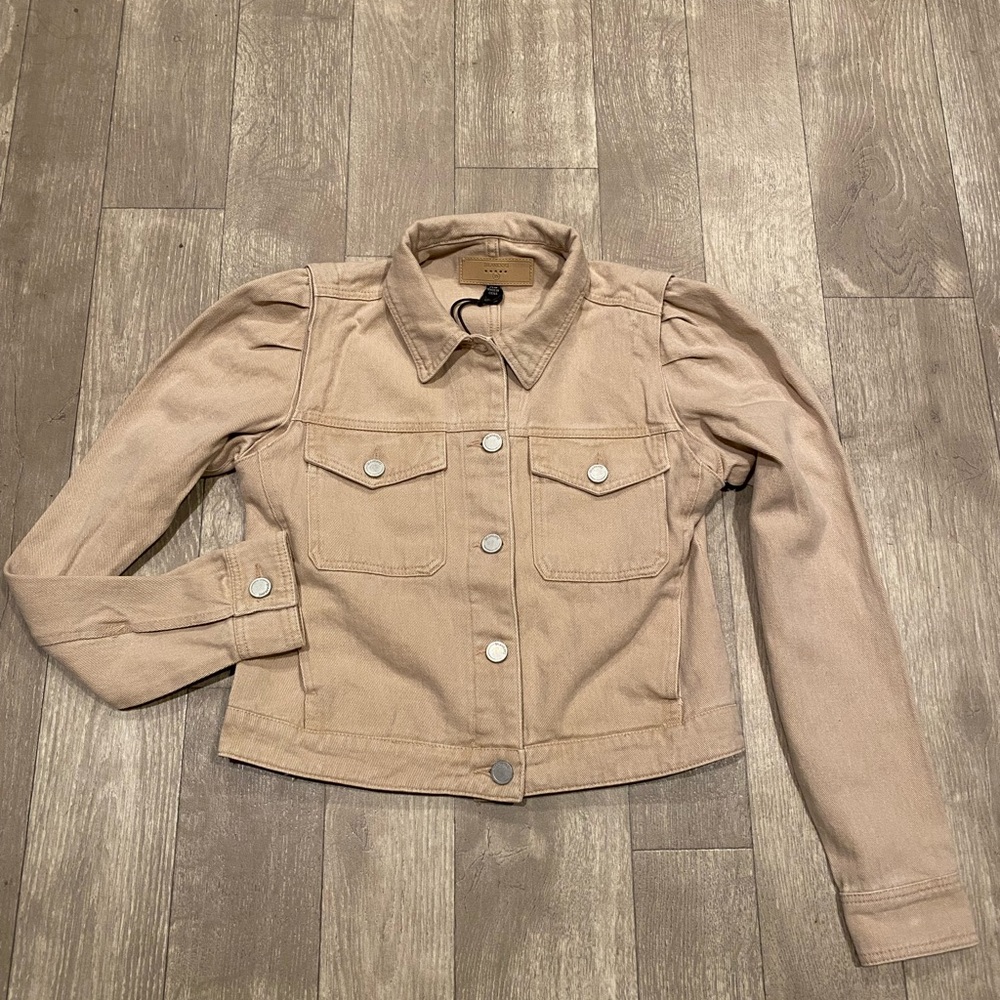 BLANK NYC Rose Dust Denim Jacket NWT